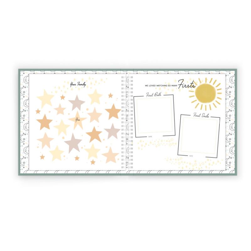 Celestial Skies Luxury Memory Baby Book - HoneyBug