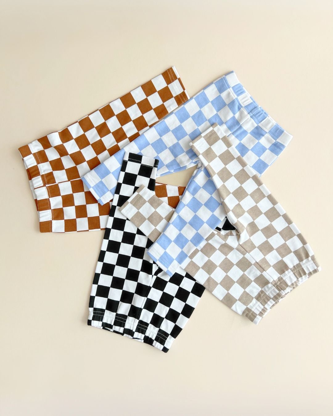 Checkered Leggings | Blue - HoneyBug