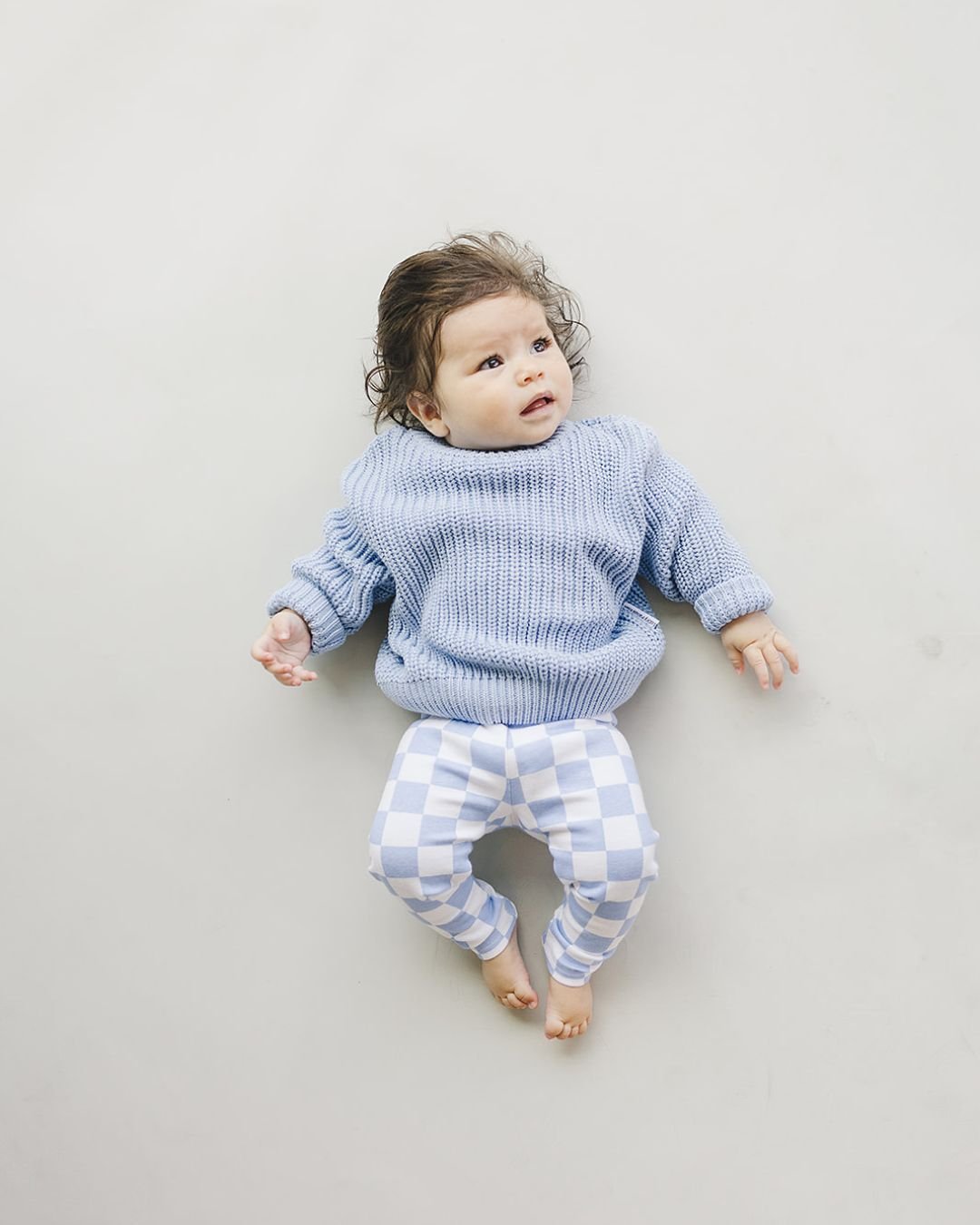 Checkered Leggings | Blue - HoneyBug