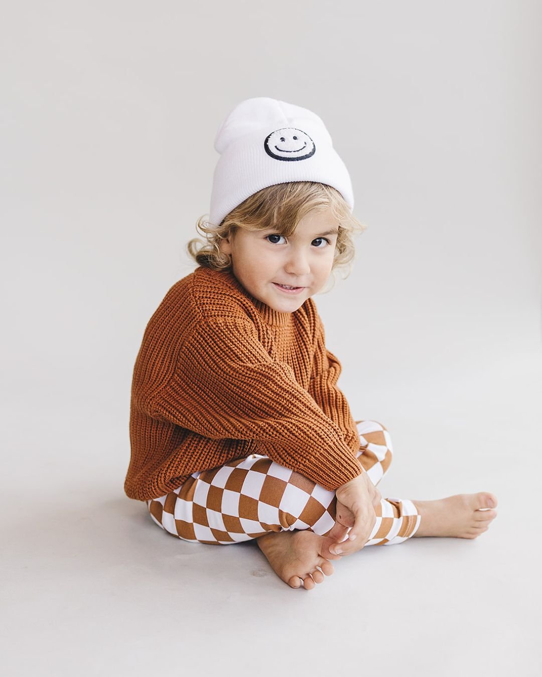 Checkered Leggings | Copper - HoneyBug