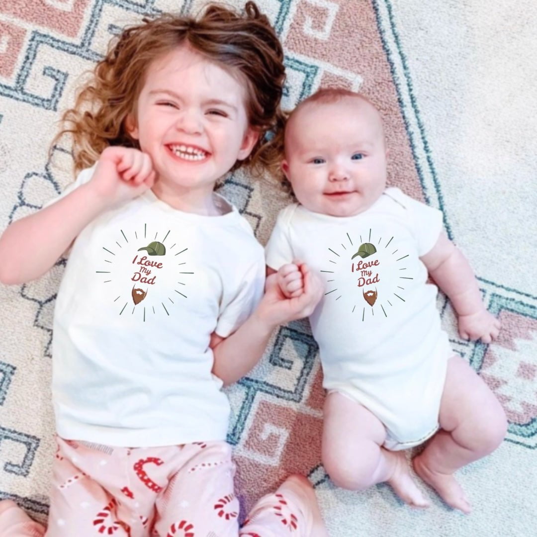 graphic tee | love dad beard - HoneyBug