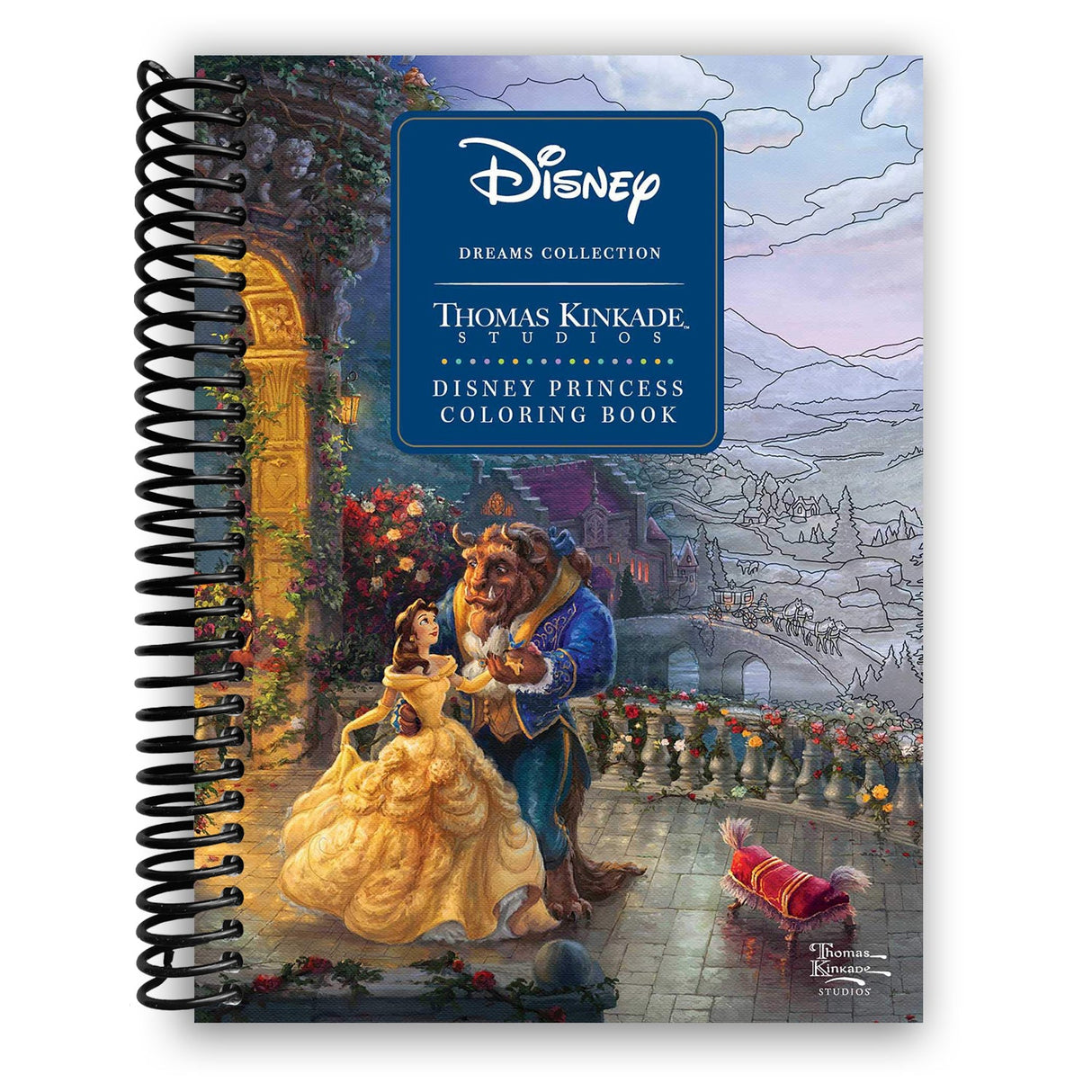 Disney Dreams Collection Thomas Kinkade Studios Disney Princess Coloring Book (Spiral Bound) - HoneyBug