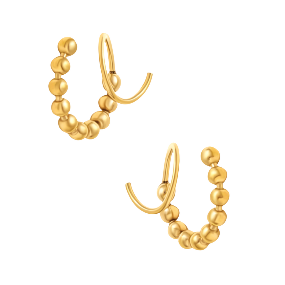 Annie Spiral Beaded Earring - HoneyBug