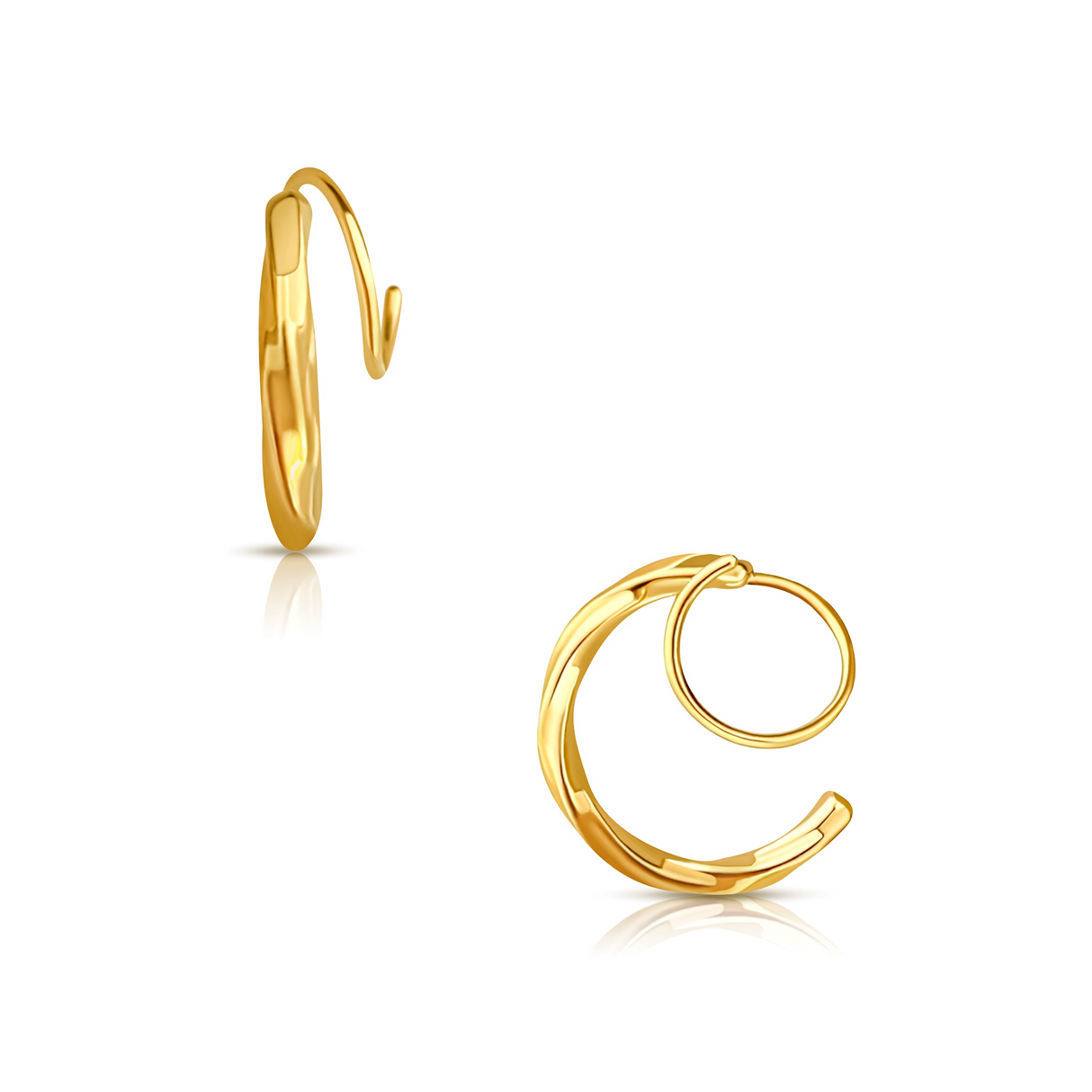Jana Spiral Twist Earring - HoneyBug