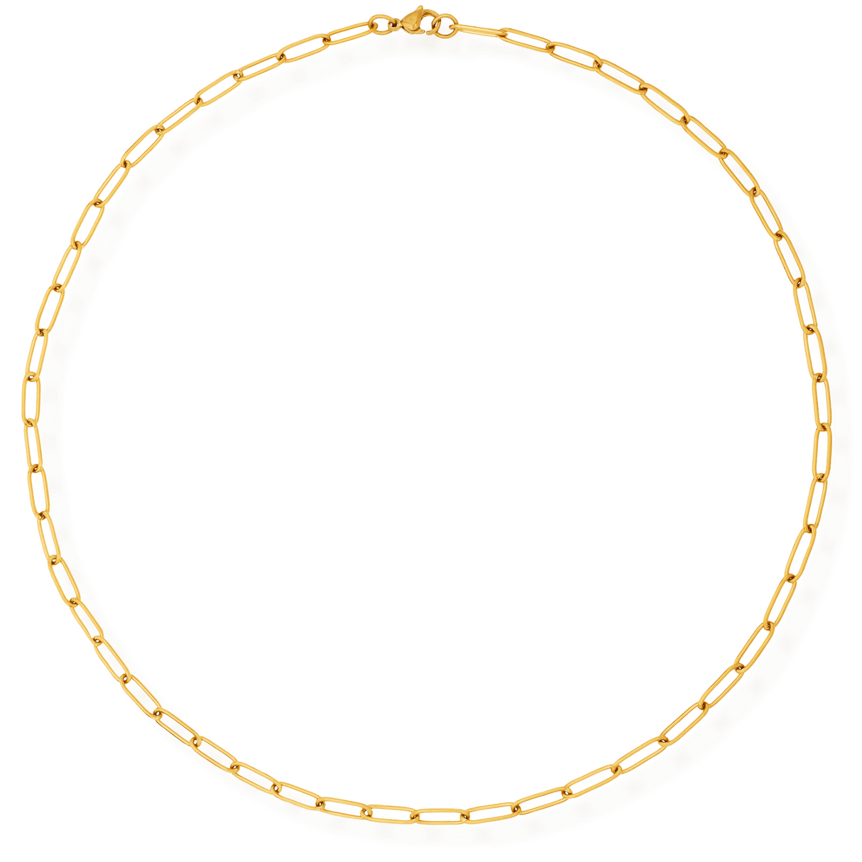 Jayden Paper Clip Chain Necklace - HoneyBug