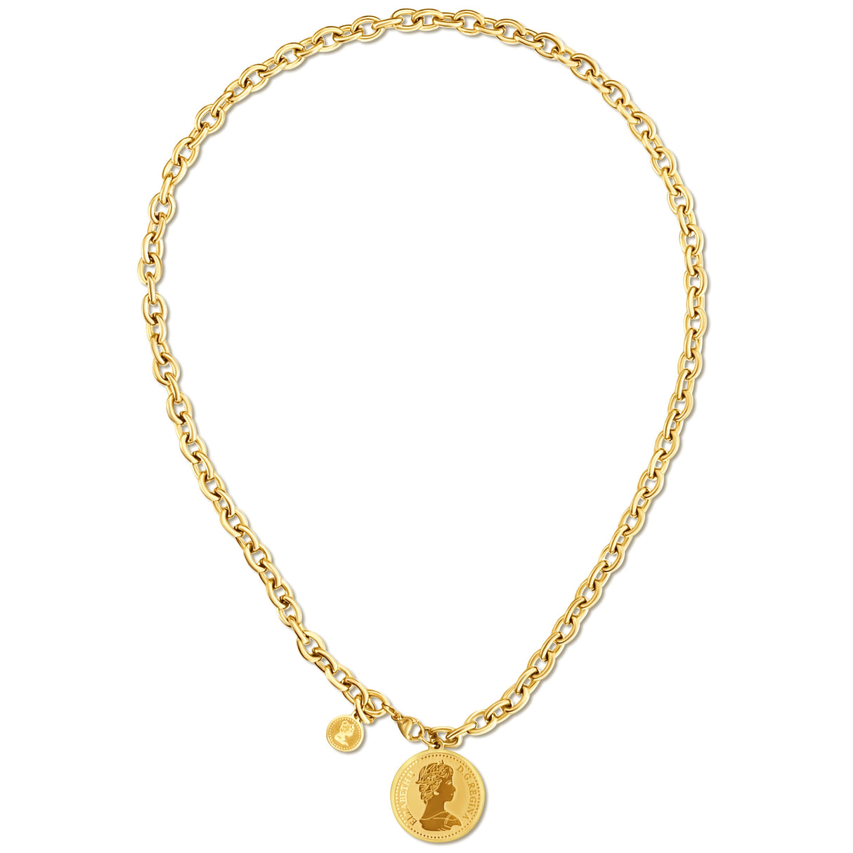 Odette Coin Chain Necklace - HoneyBug