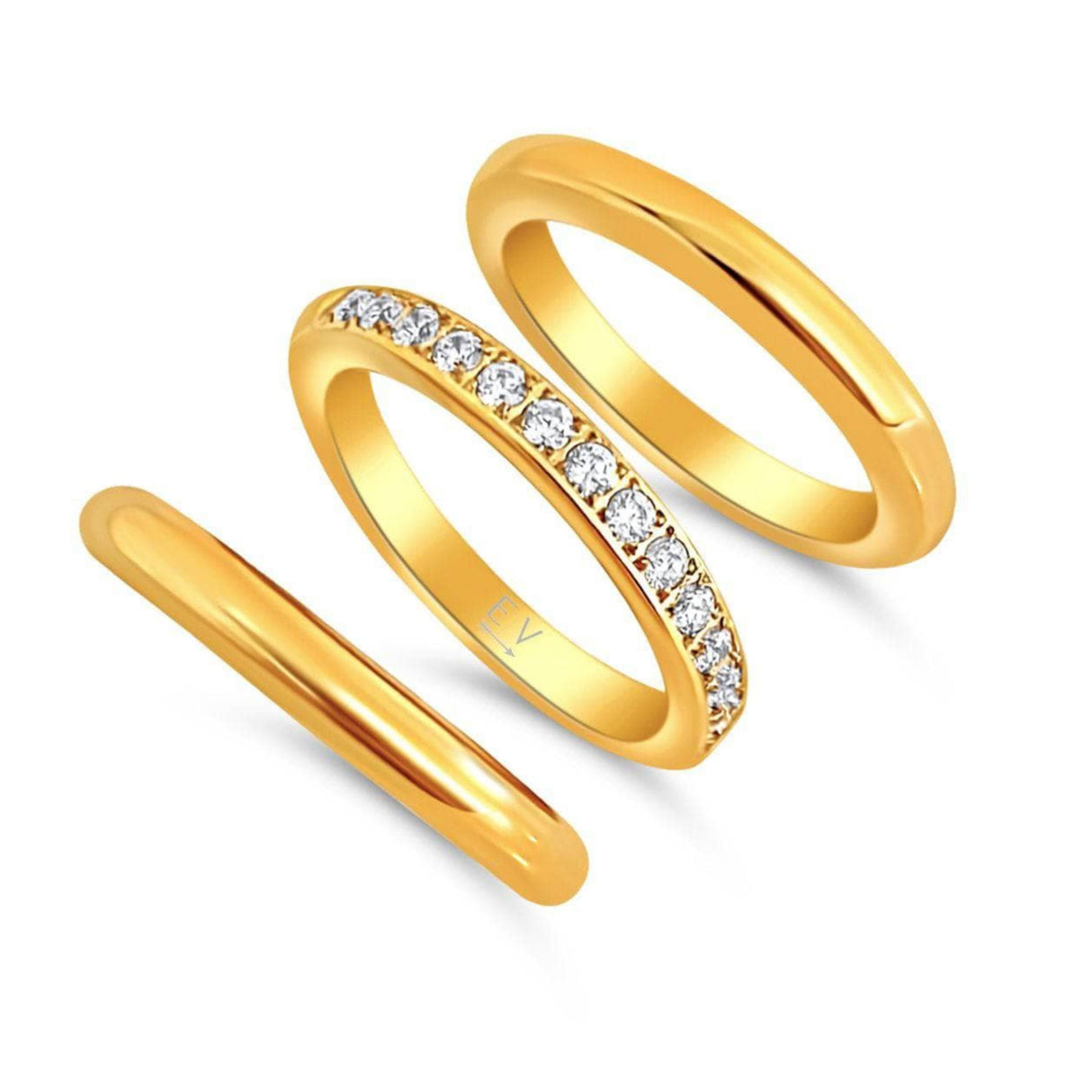 Percy Triple Ring Set - HoneyBug