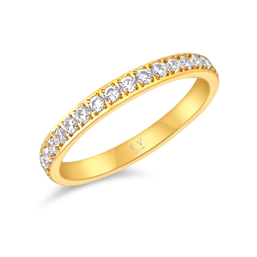 Velia Dainty Eternity Band Ring - HoneyBug