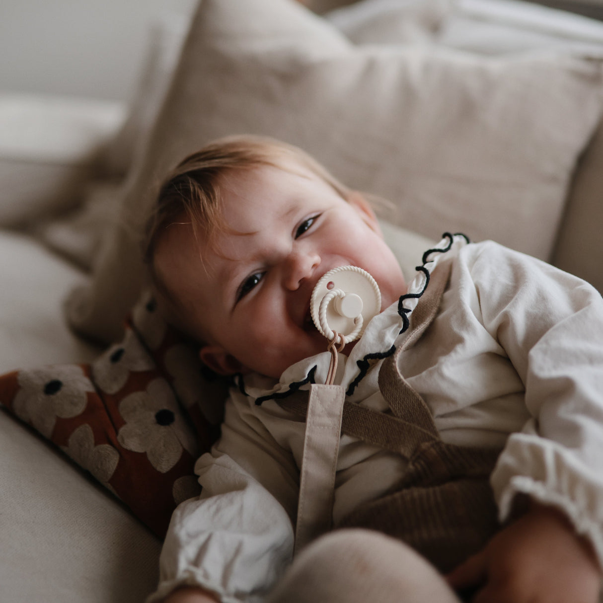 FRIGG Rope Silicone Pacifier 2-Pack - Green Tea/Powder Blue - HoneyBug