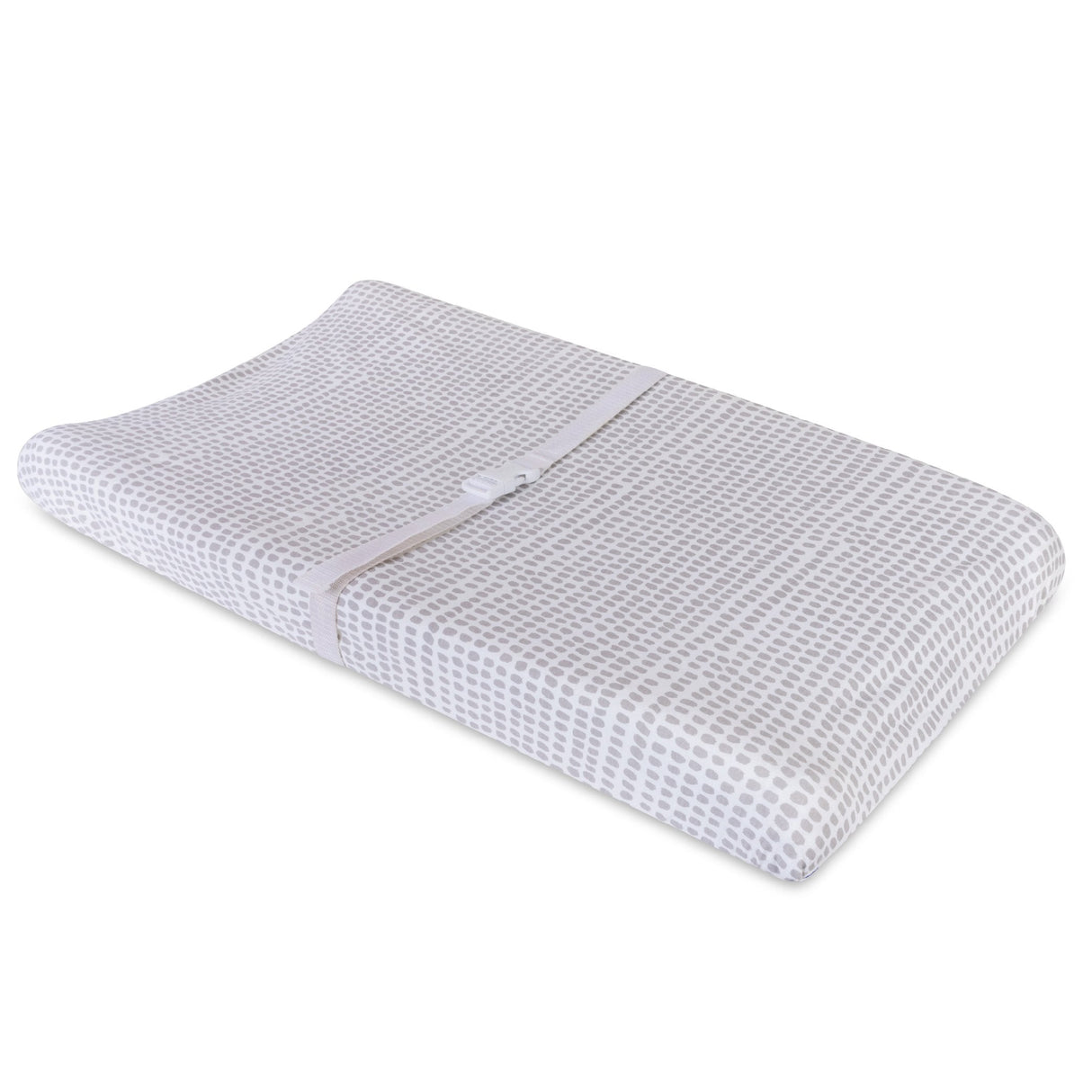 Waterproof Changing Pad Cover | Cradle Sheet Set - Taupe Stripes & Splash - HoneyBug