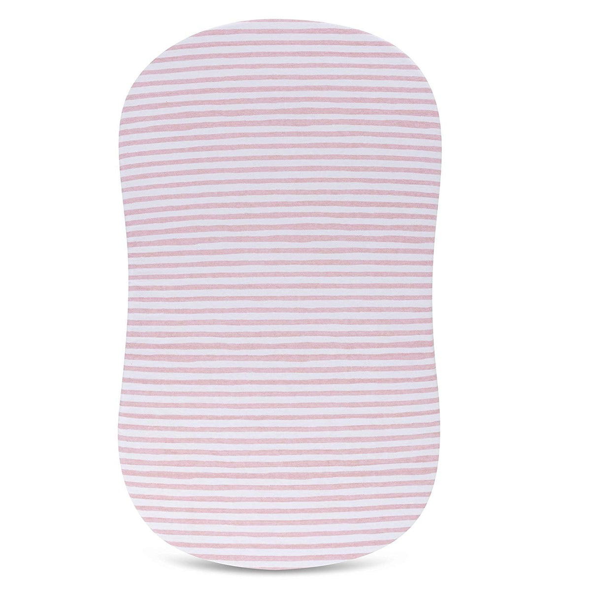 Waterproof Bassinet Sheet Set - Mauve Pink Stripes & Splash - HoneyBug