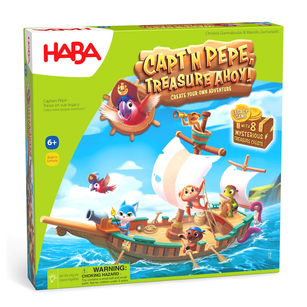 Capt'n Pepe: Treasure Ahoy! Board Game - HoneyBug