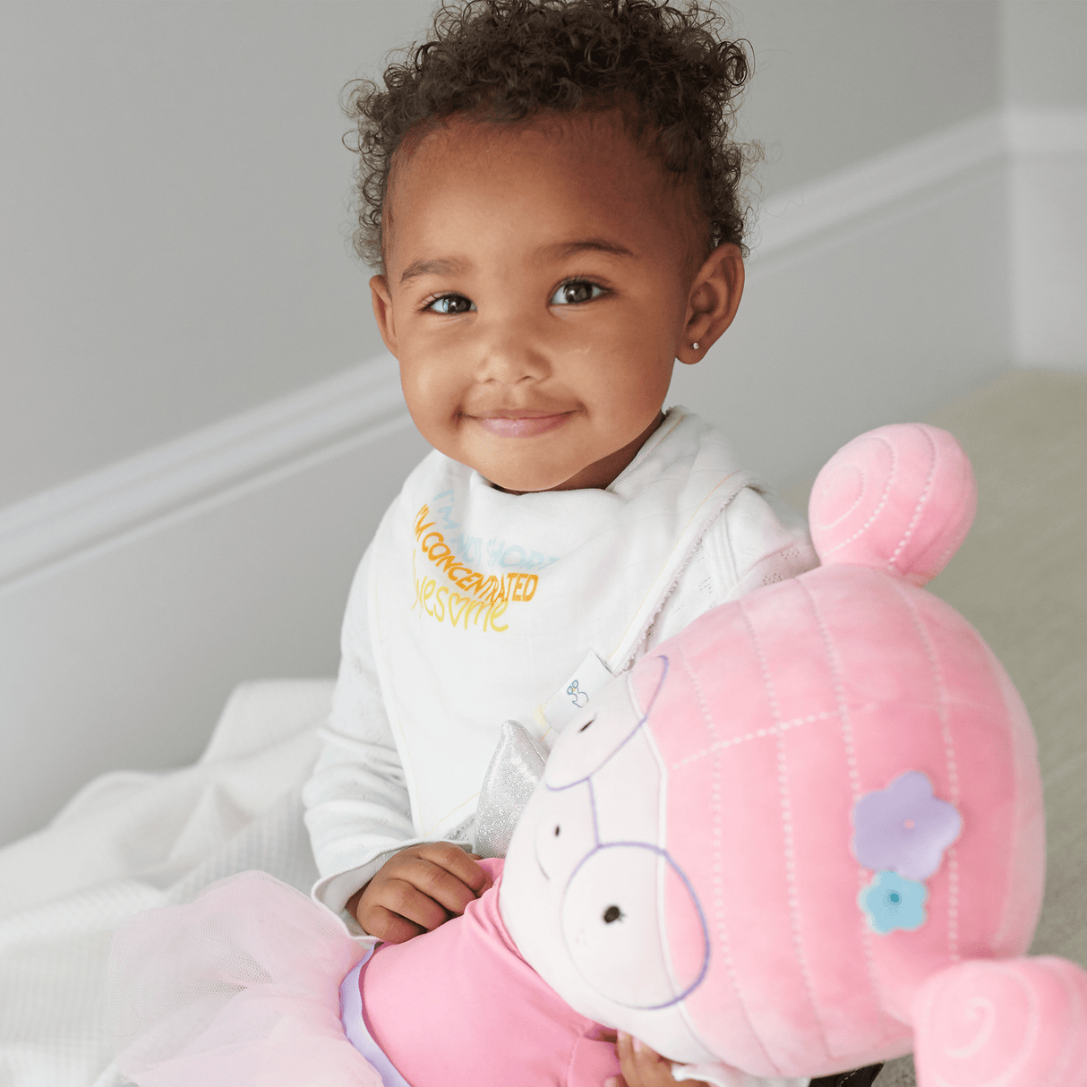 Awesome and Diamonds 2 PK Muslin & Terry Cloth Bib Set - HoneyBug