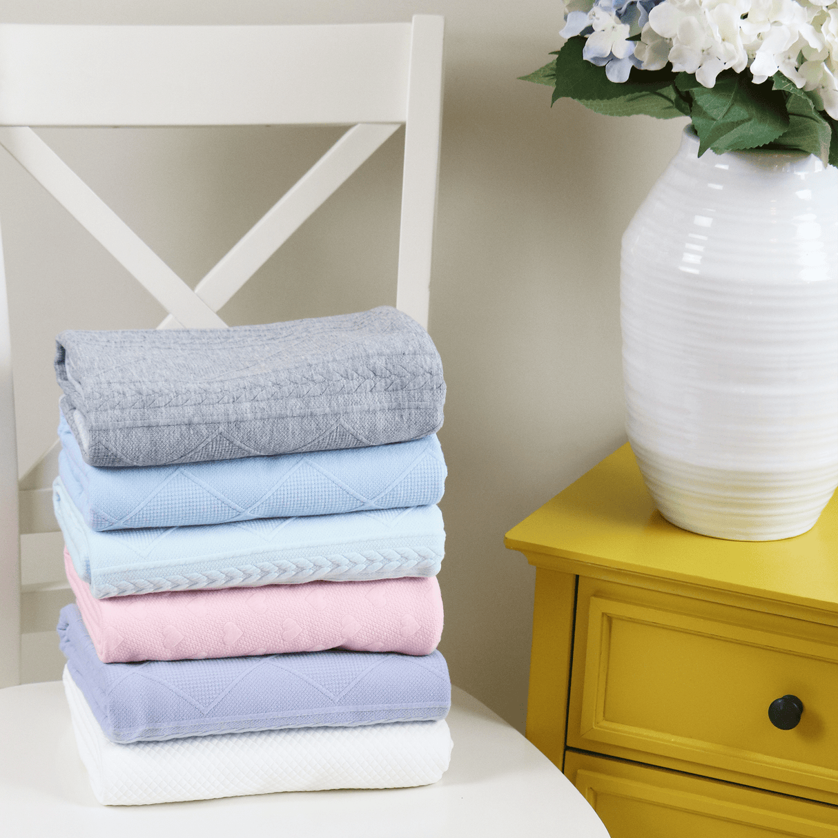 Mint Knit Blanket - HoneyBug