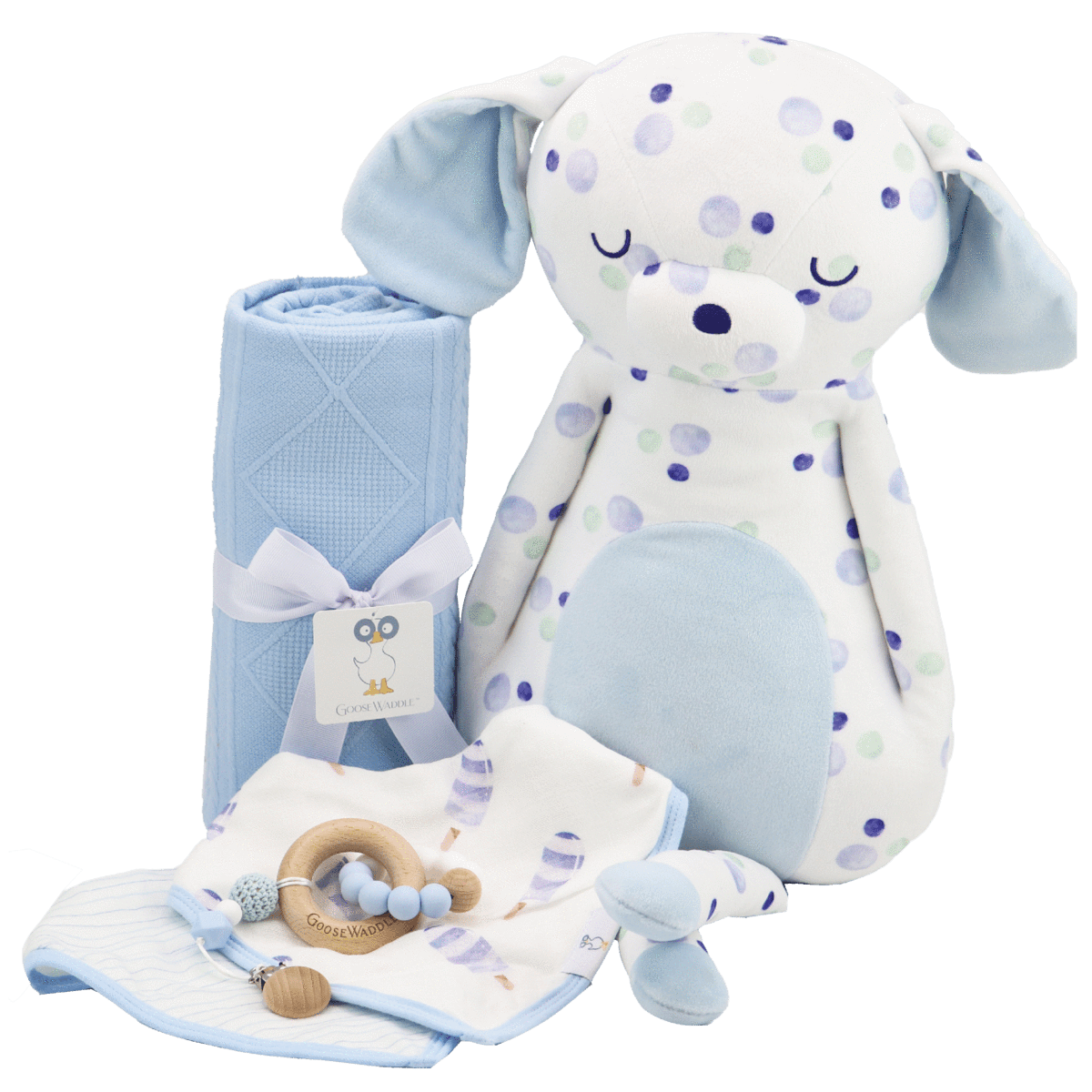 Oxford Puppy Blue Super Soft Plush - HoneyBug