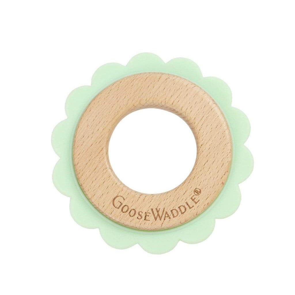 Lion Mint Animal Teether Wooden + Silicone - HoneyBug
