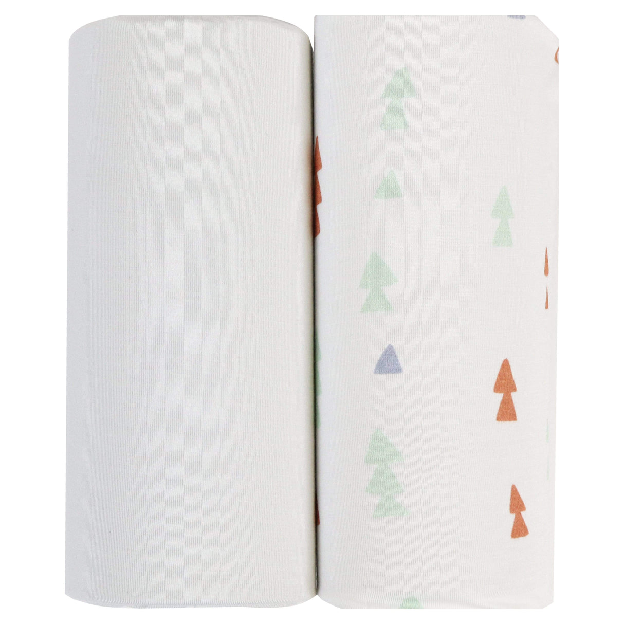 Triangles and Gray 2 PK Swaddle Blanket - HoneyBug