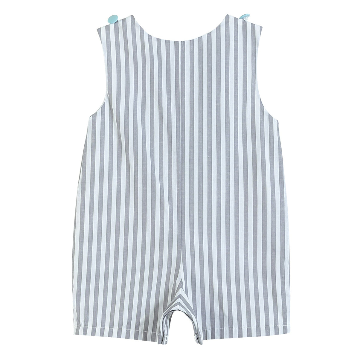 Gray Striped Easter Egg Truck Shortalls