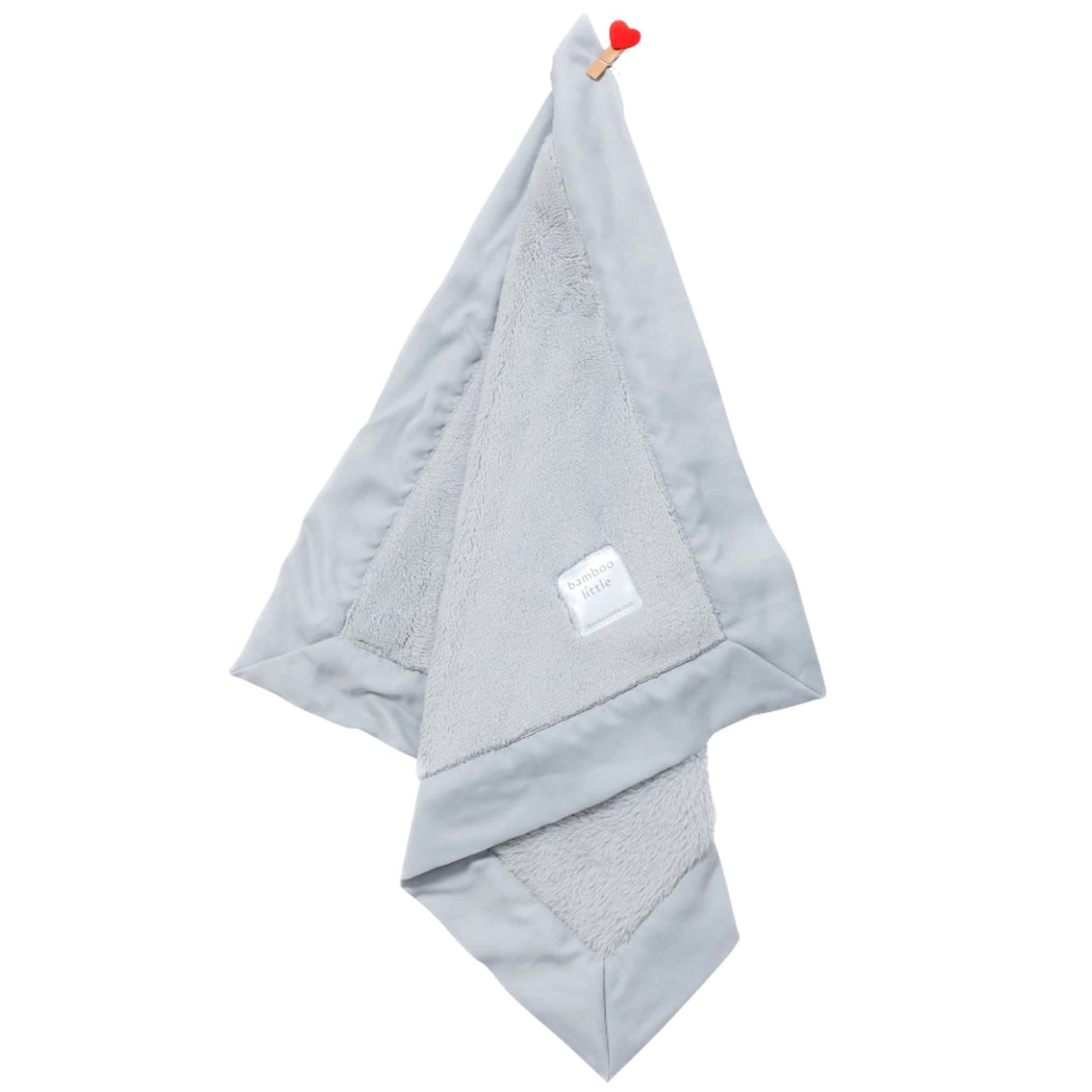 Gray Plush Security Blanket - HoneyBug