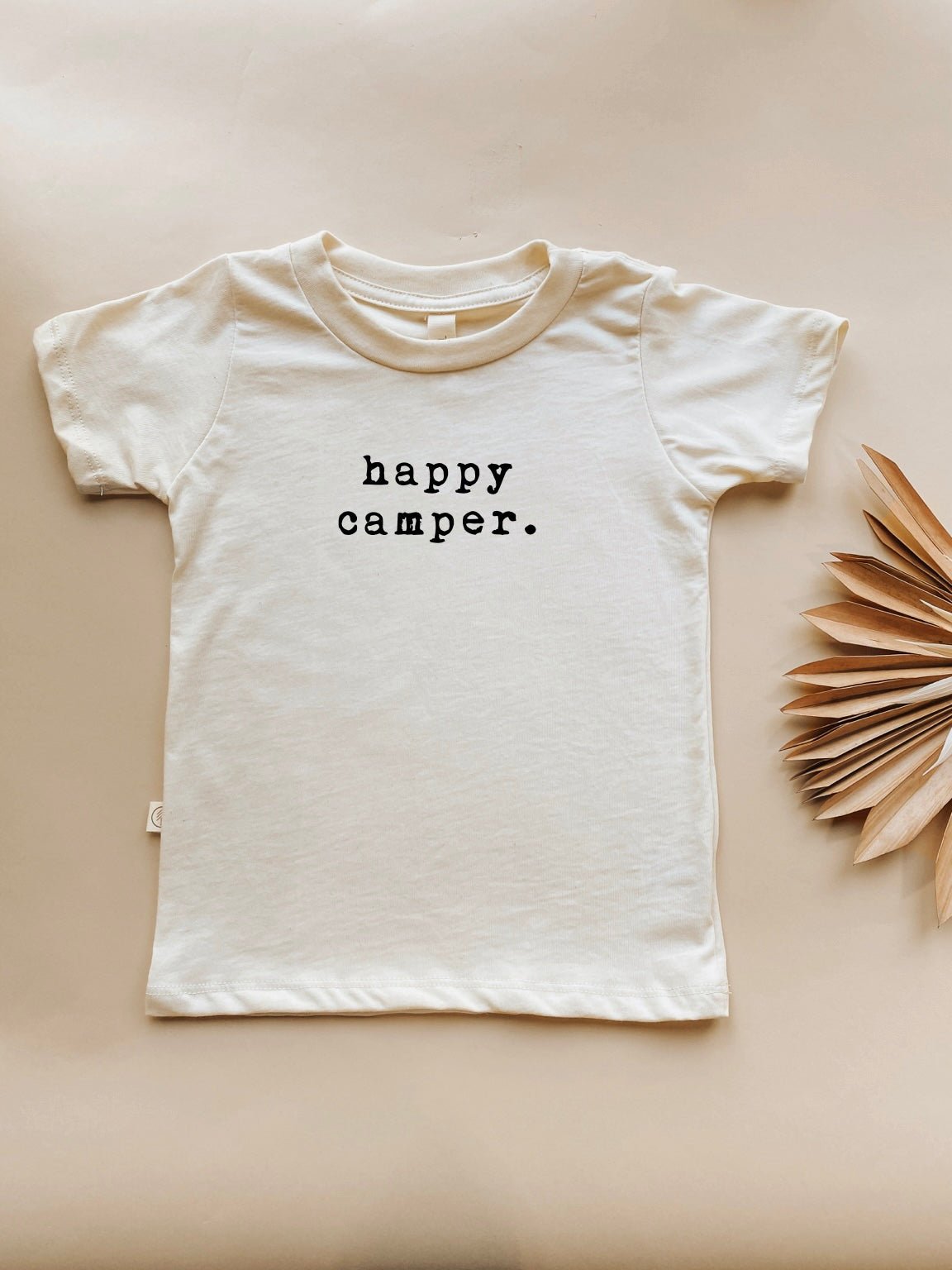 Happy Camper Organic Cotton Short Sleeve Toddler T-Shirt - HoneyBug