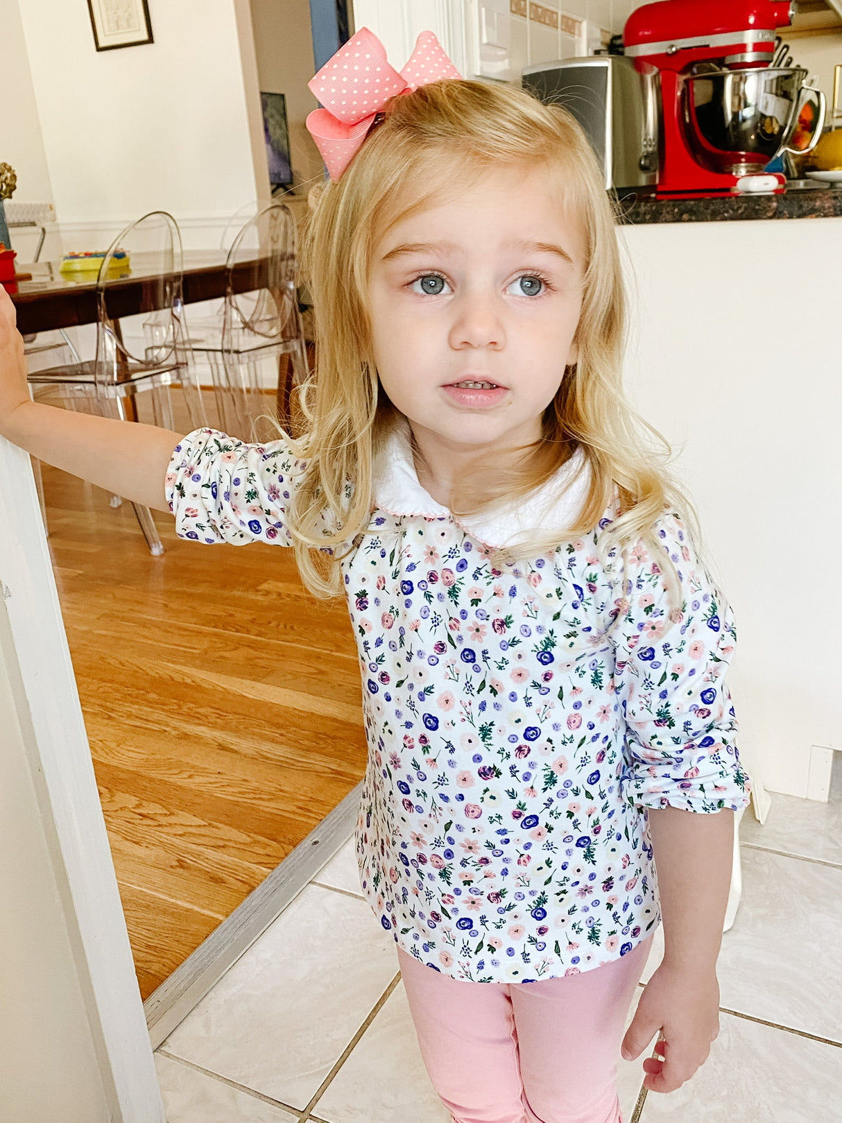Clementine Garden Floral Top - HoneyBug