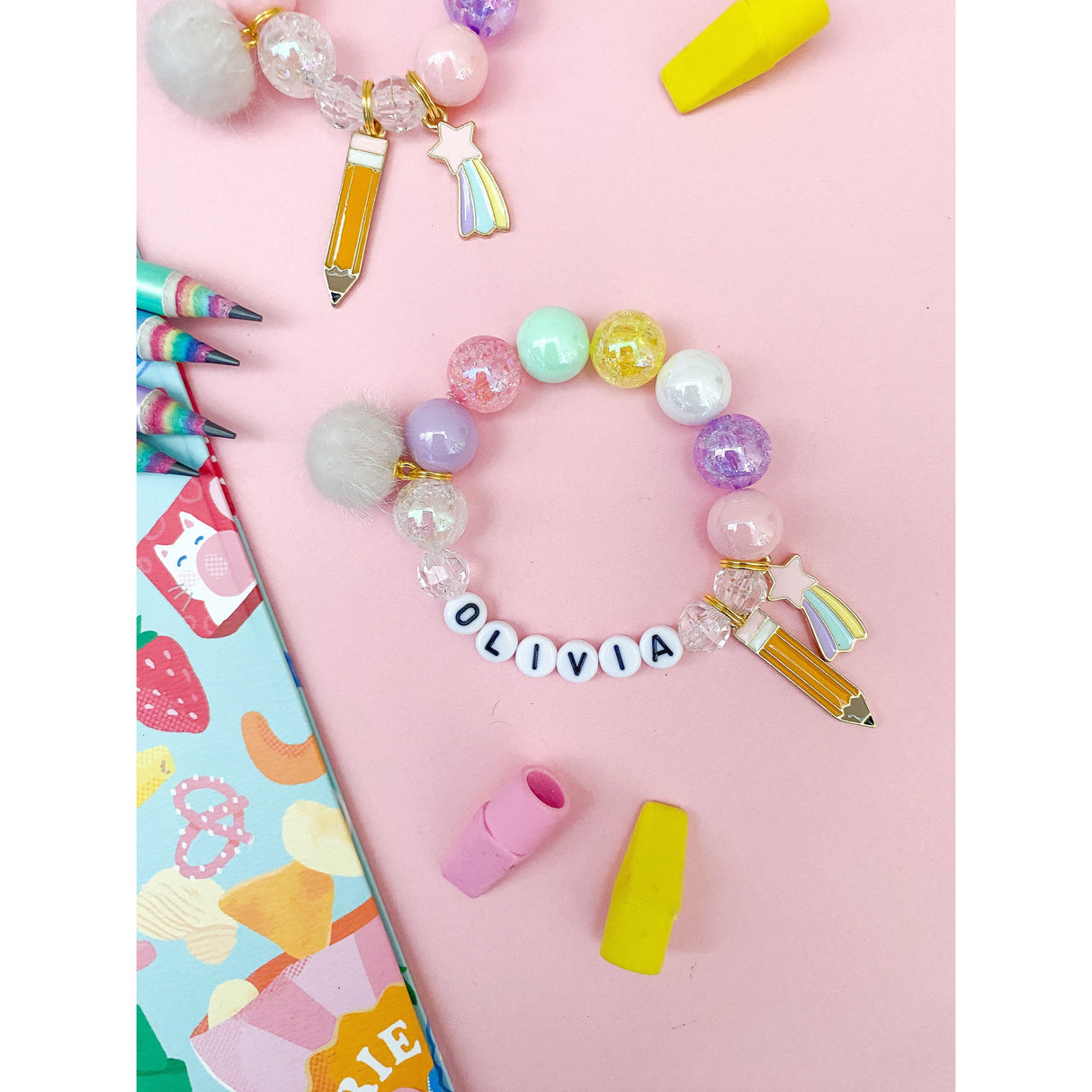 Back to School Reach for the Stars Charm Bracelet - HoneyBug