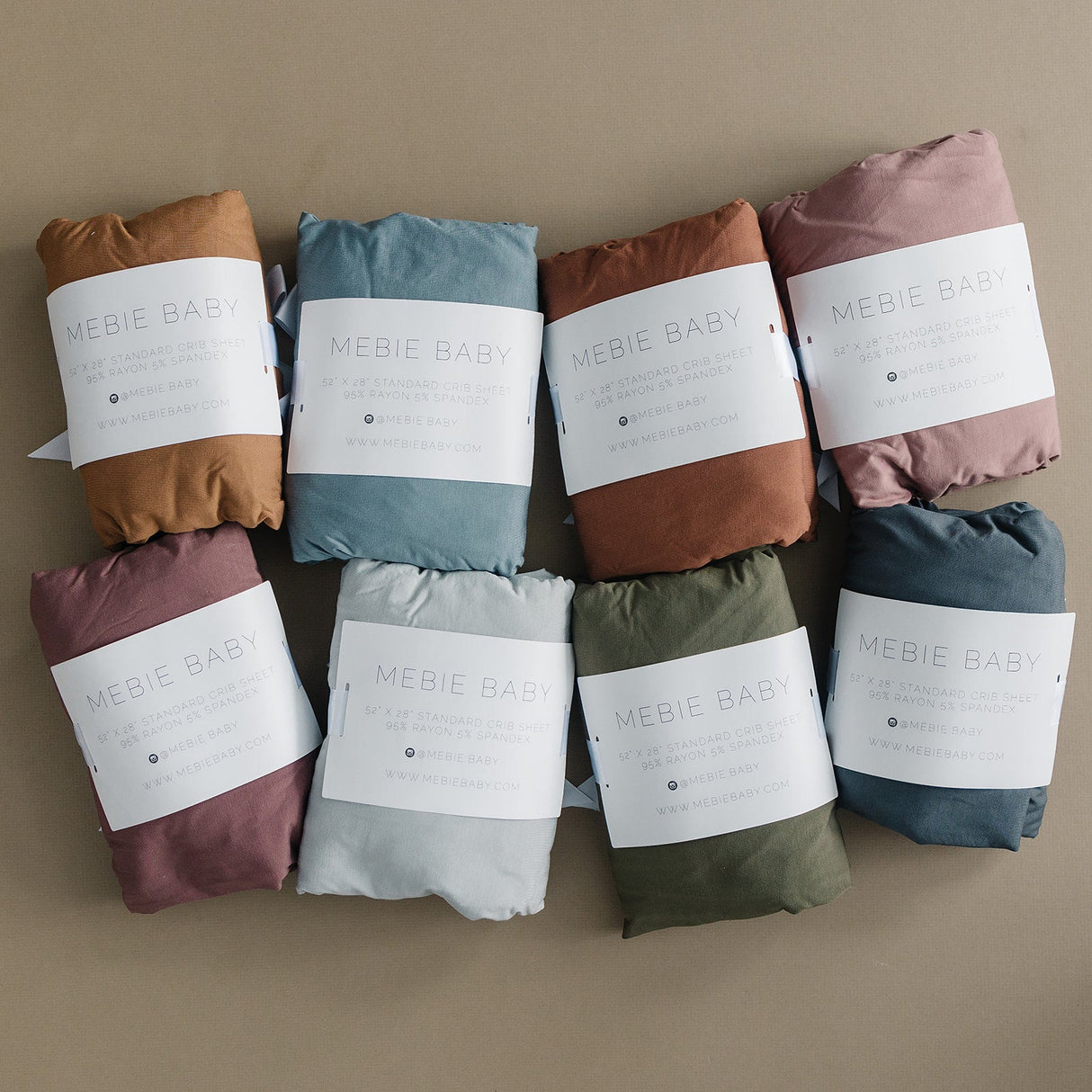Dusty Blue Bamboo Stretch Crib Sheet - HoneyBug