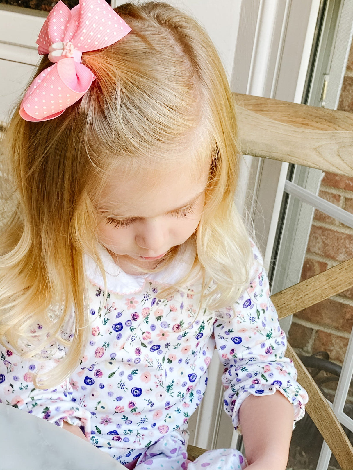 Clementine Garden Floral Top - HoneyBug