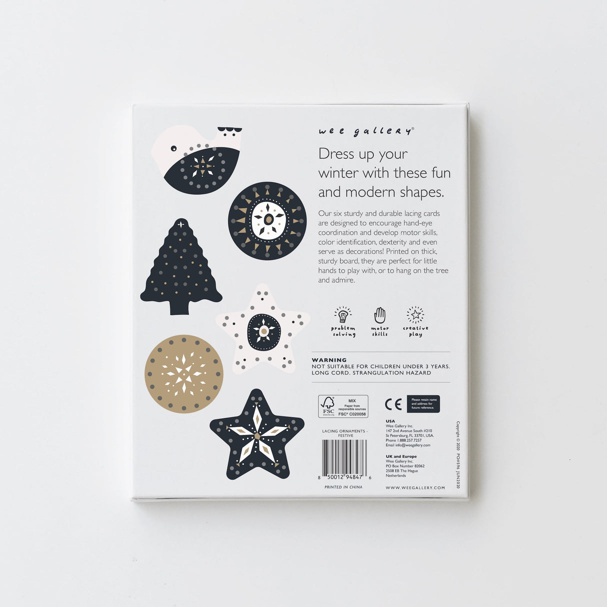 Festive Fun Lacing Ornaments - HoneyBug