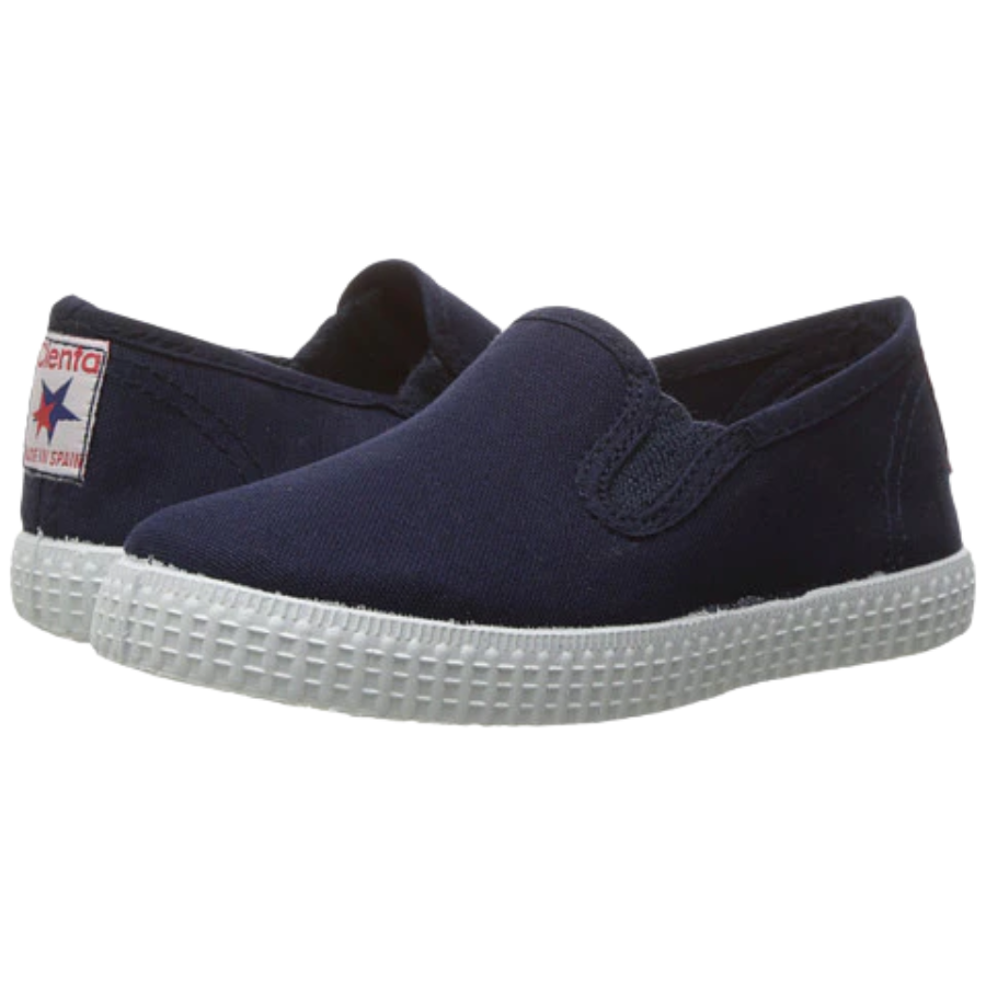 Navy Canvas Slip On