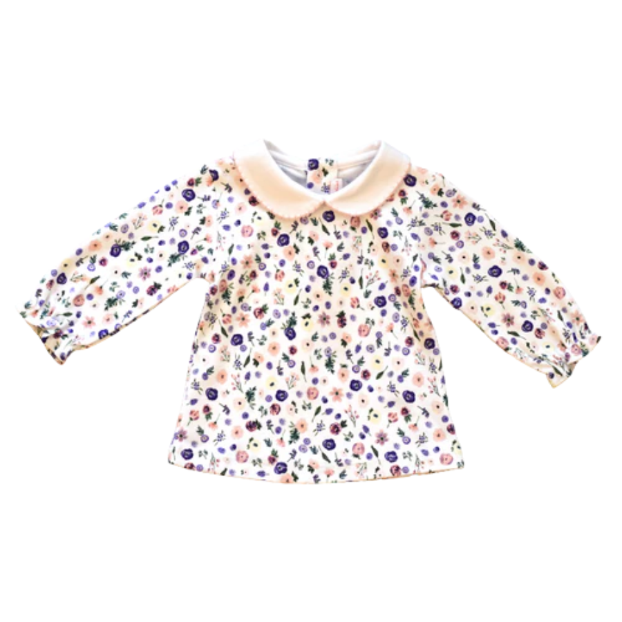 Clementine Garden Floral Top