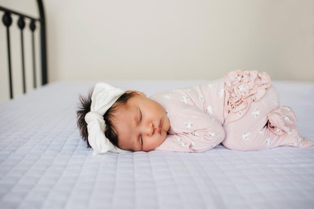 Ruffle 2 Way Zip Romper - Little Birds - HoneyBug