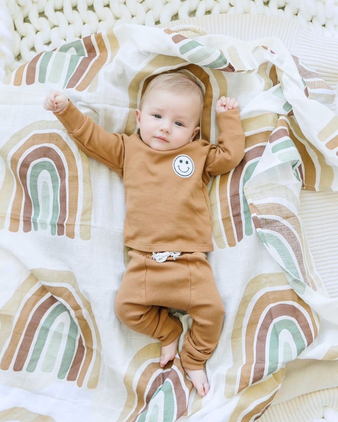Lounge Set | Smiley Brown - HoneyBug
