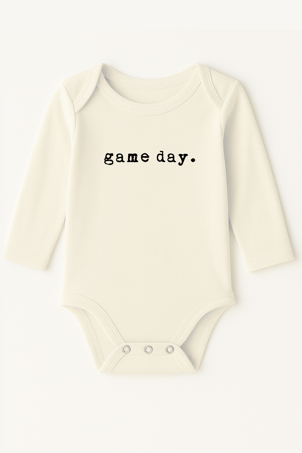 Game Day Organic Cotton Baby Bodysuit Long Sleeve - HoneyBug
