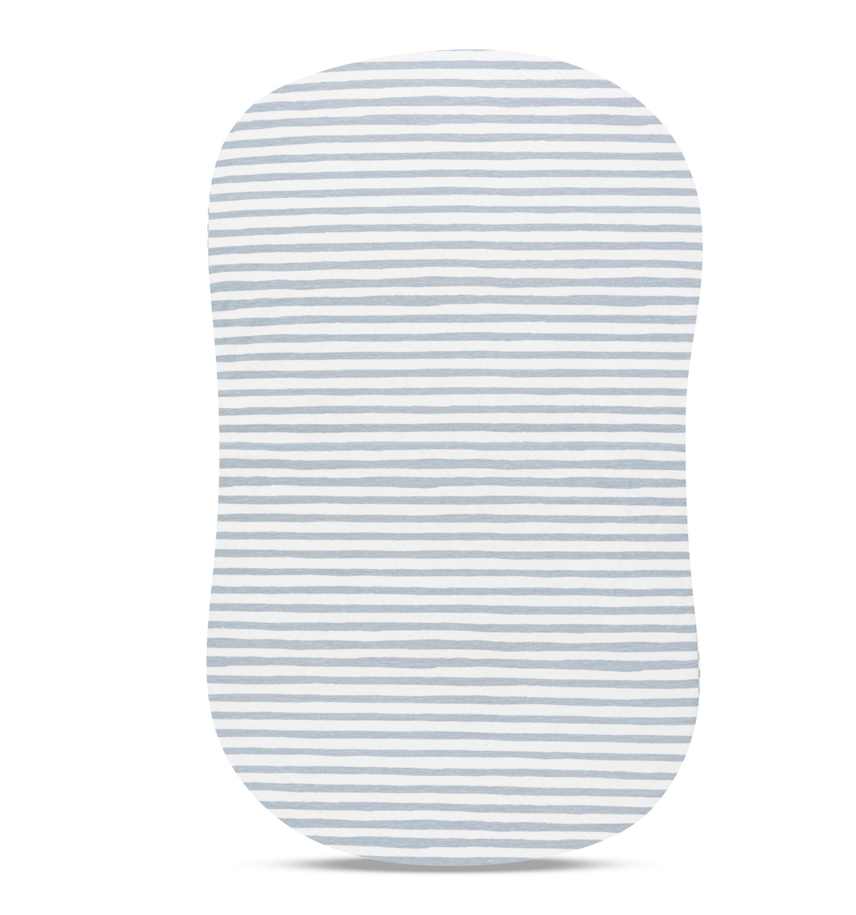 Waterproof Bassinet Sheet Set - Misty Blue Stripes & Splash - HoneyBug