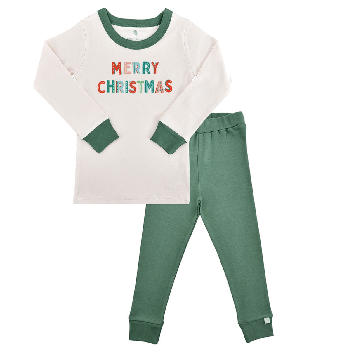 pajamas | merry christmas green - HoneyBug
