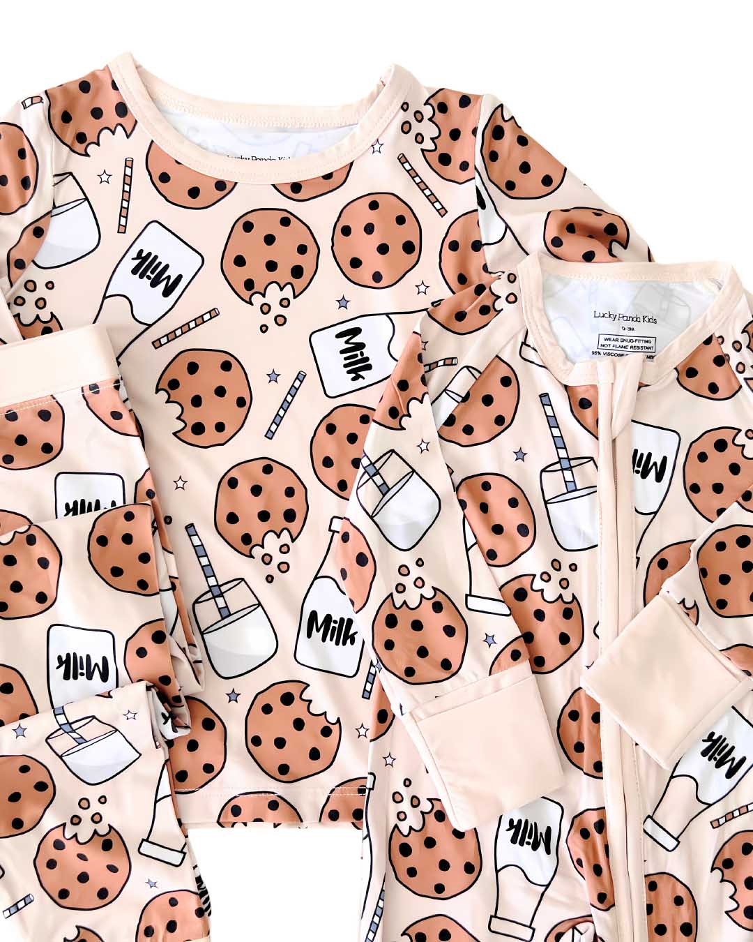 Bamboo Two Piece Set | Milk & Cookies - HoneyBug