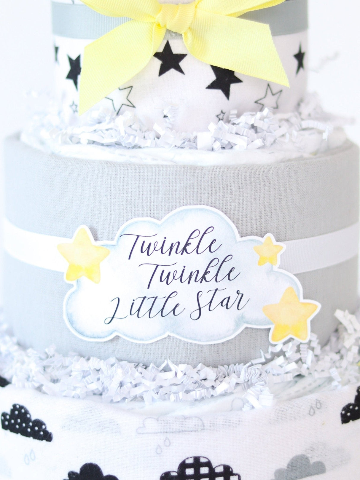 Moon Diaper Cake - HoneyBug