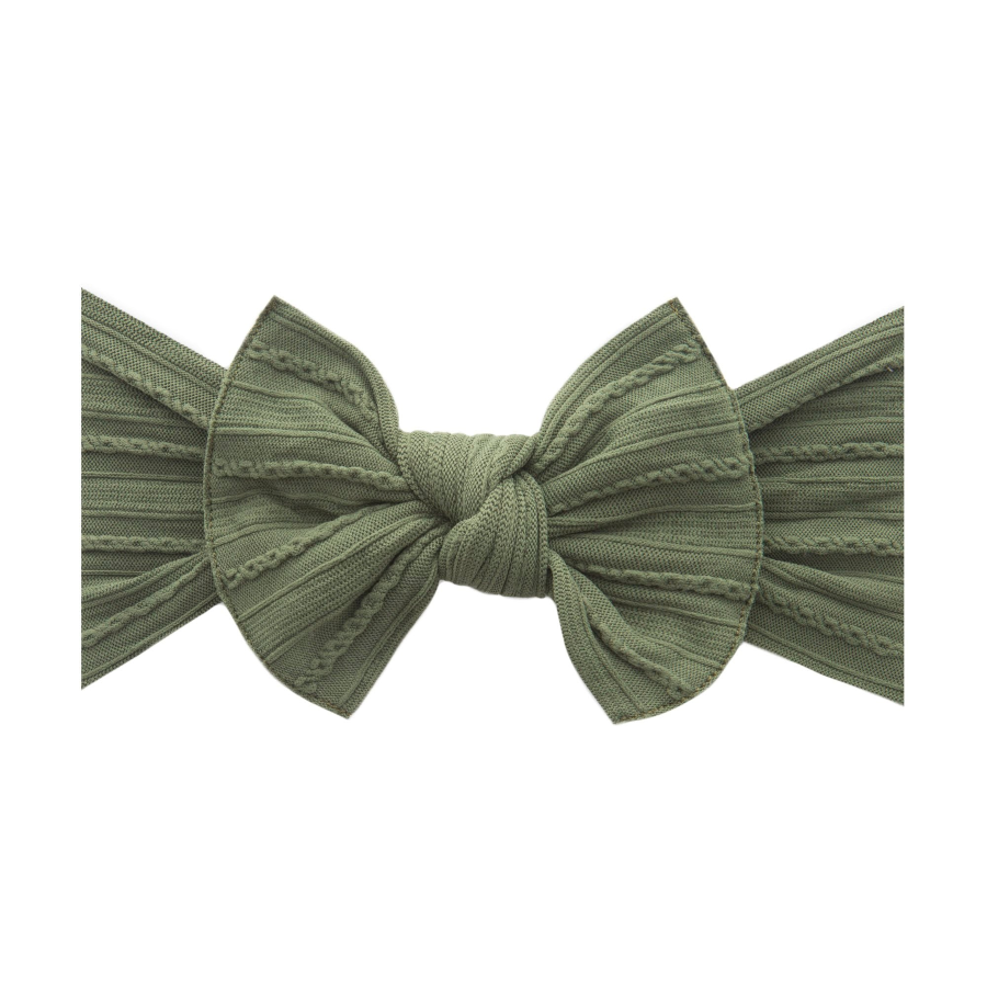 Baby Bloom Bows: Army Green - HoneyBug