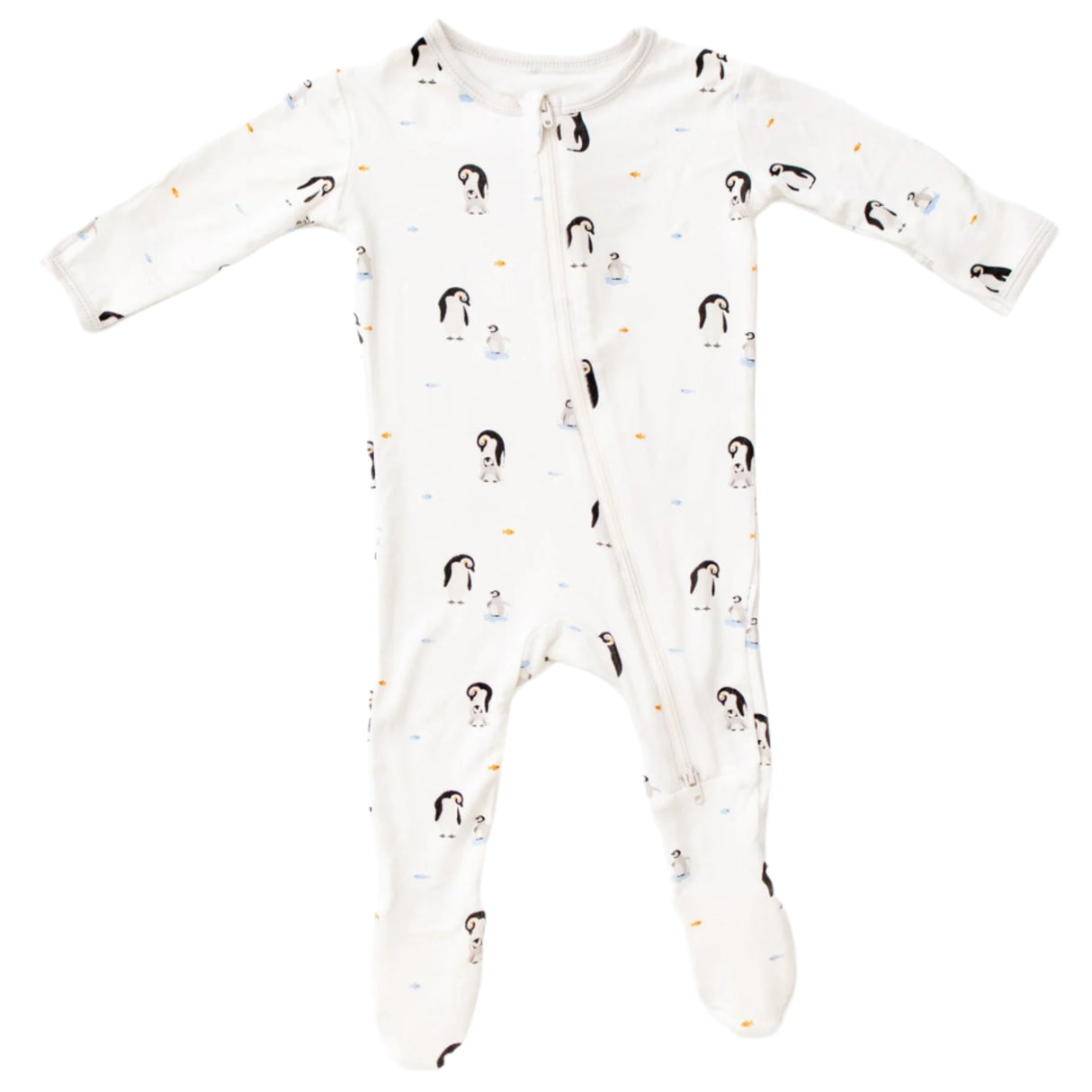 Penguin Zippered Footie - HoneyBug