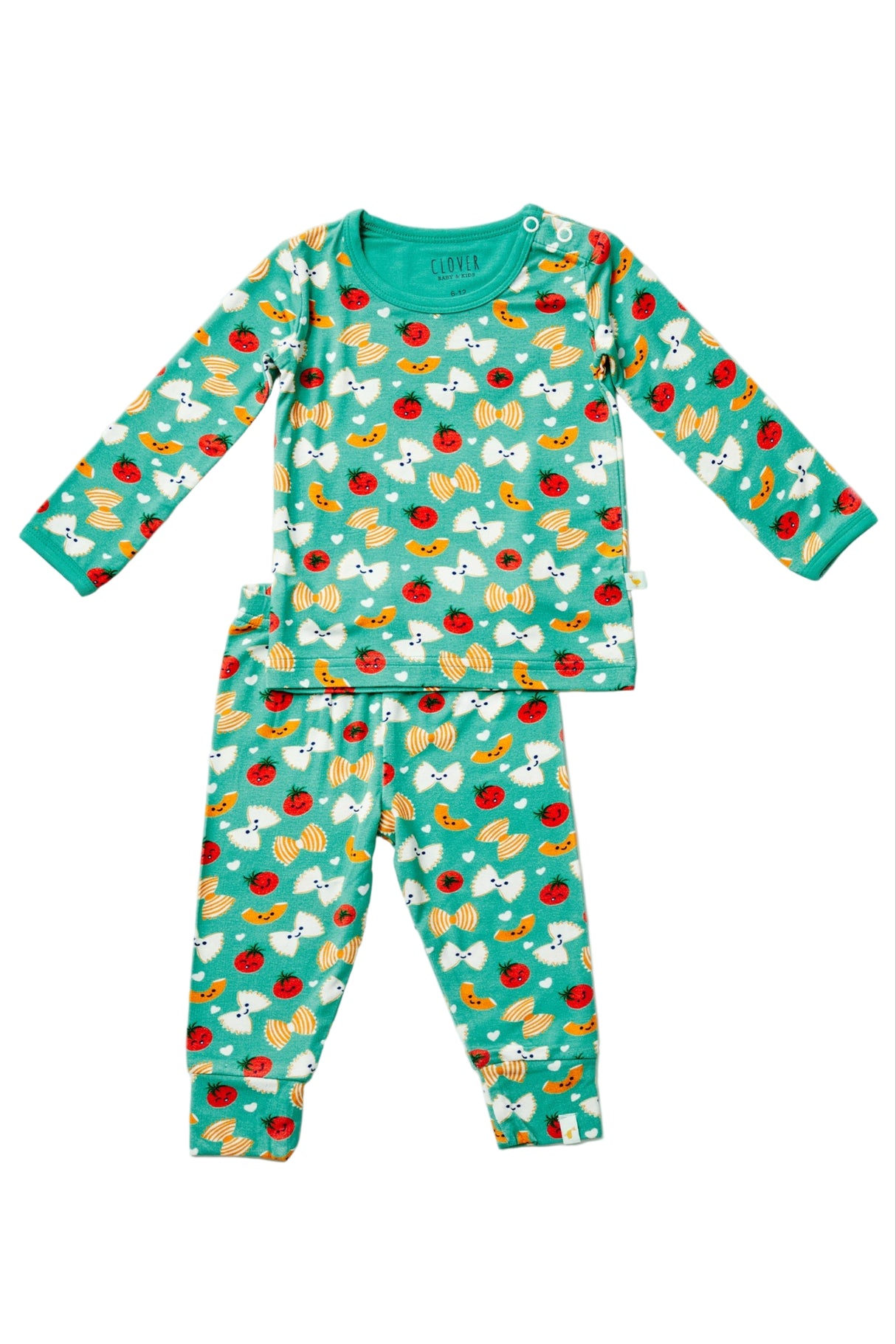 Long Sleeve Pajama Set - Pasta Night - HoneyBug