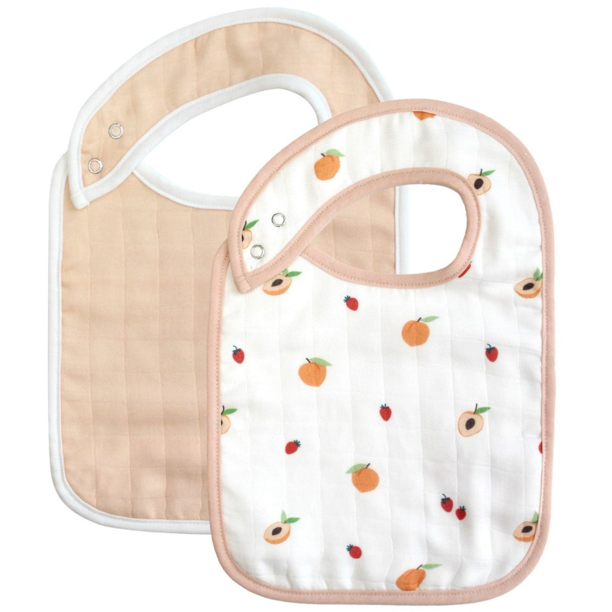 Peach Bib Set - HoneyBug