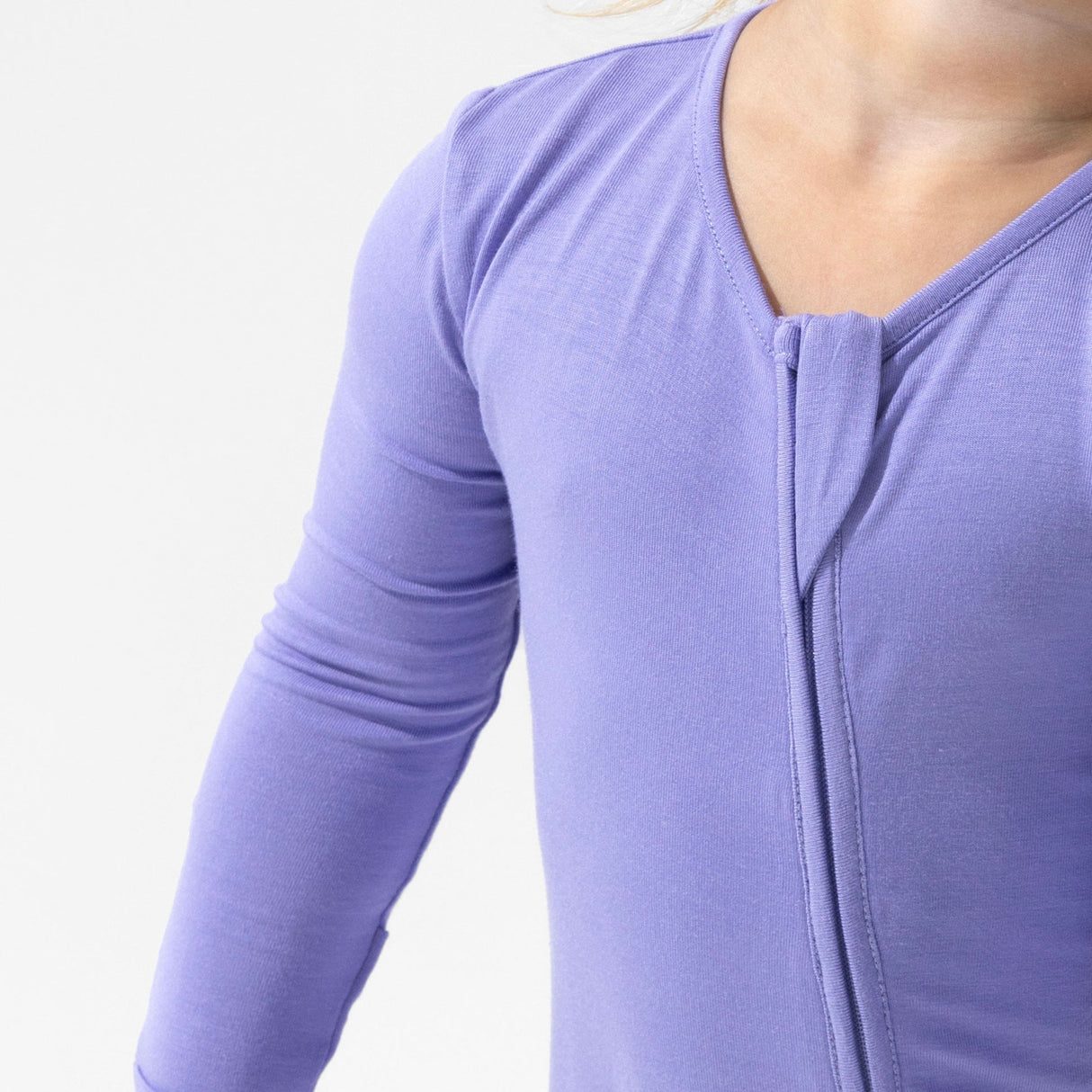 Poppin Purple Bamboo Convertible Footie - HoneyBug