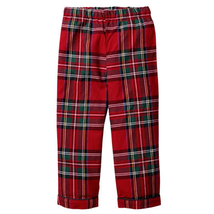 Kid's Brushed Twill Pajama Pants in Imperial Tartan - HoneyBug