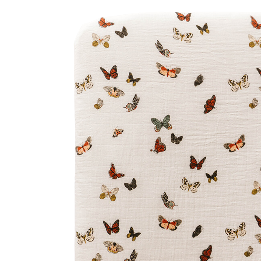 Butterfly Migration Crib Sheet - HoneyBug