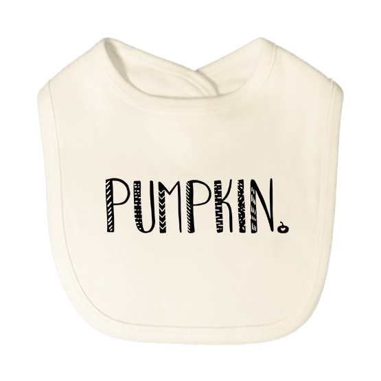 graphic bib | pumpkin