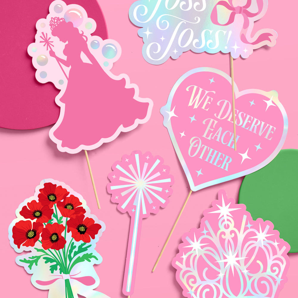 Holding Space Props - 24 pc. photo booth set