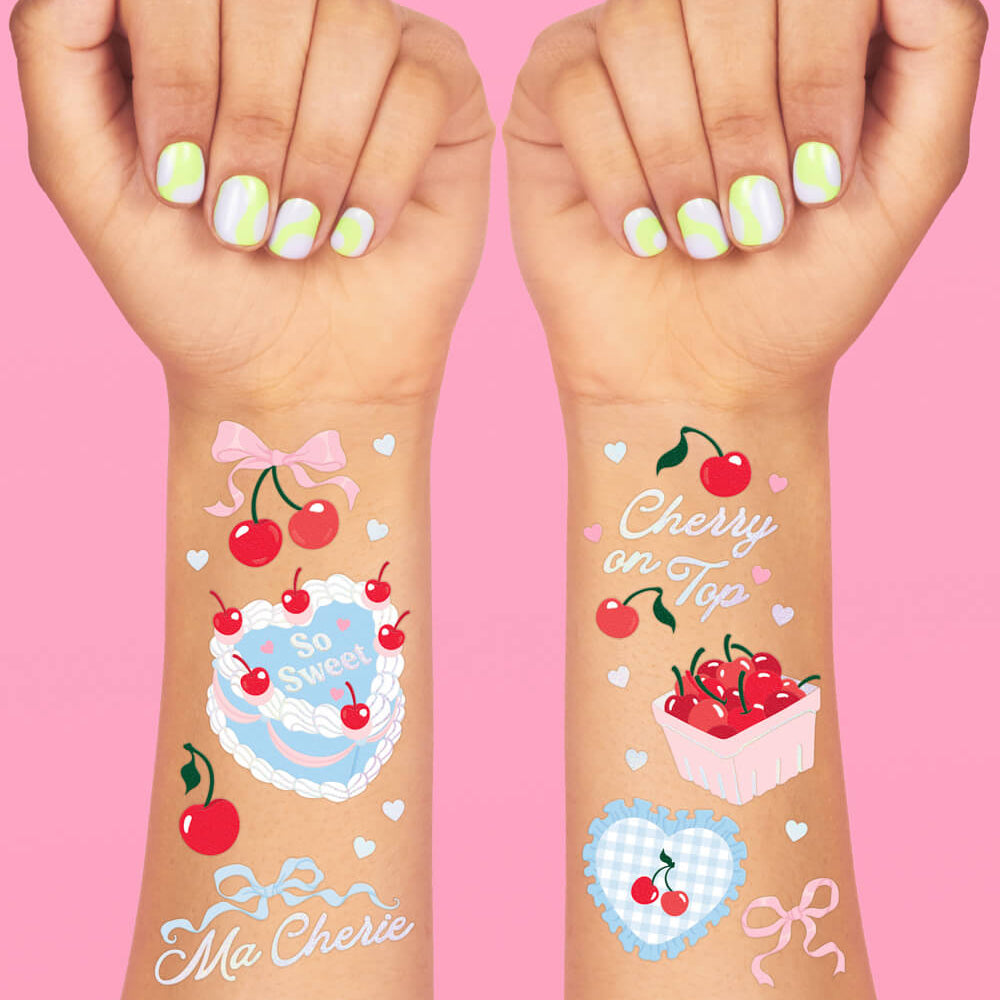 Cherry Tats - 50 Temporary Tattoos