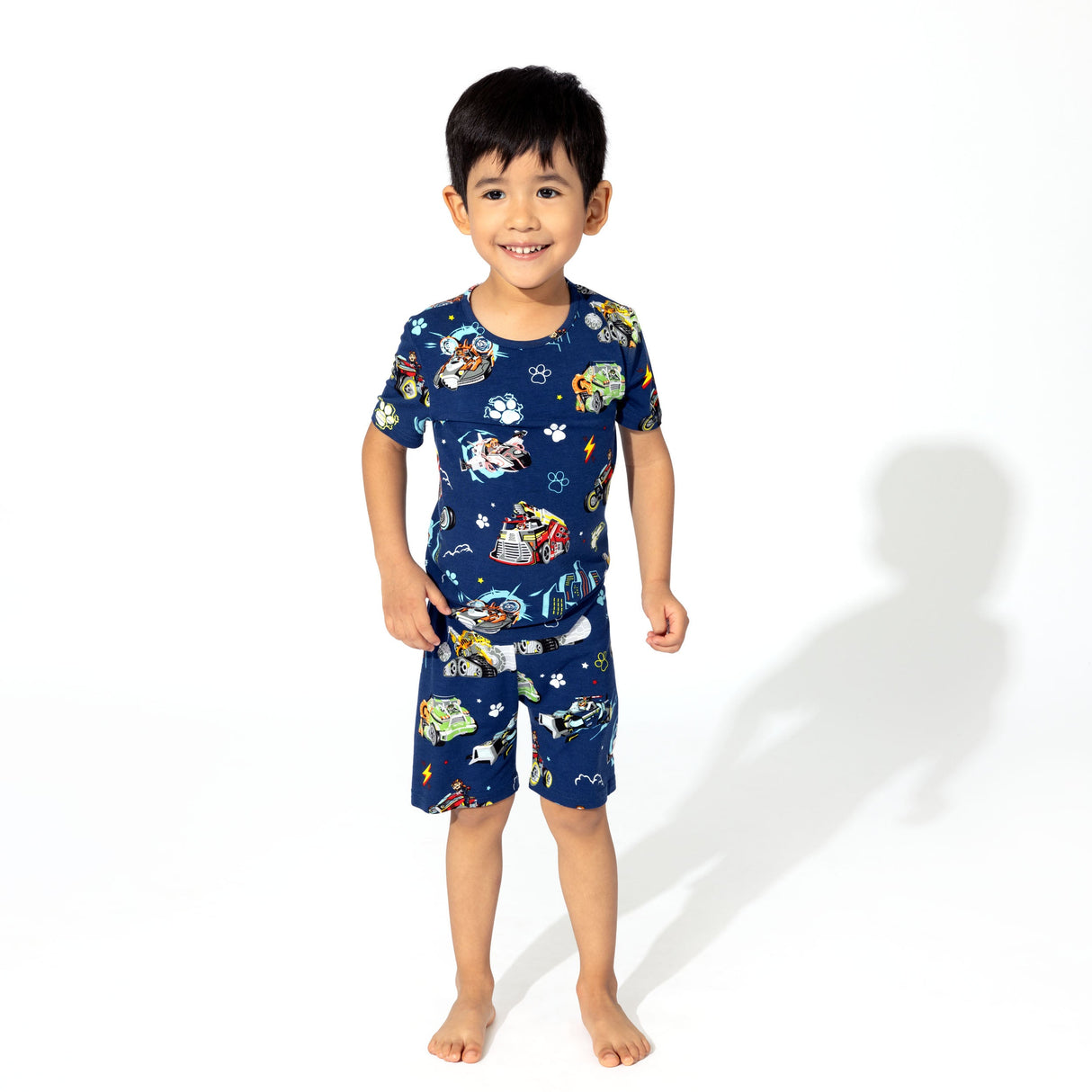PAW Patrol: The Mighty Movie - Mighty Vehicles Bamboo Kids Pajama Short Set - HoneyBug
