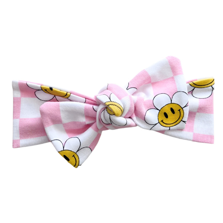 Smiley Daisy Headband - HoneyBug